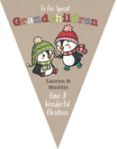 RM153 Grand Children Christmas Bunting B Personalised Custom Bunting Premium Party Decorations  (Standard Bunting (14.8cm X 21cm))