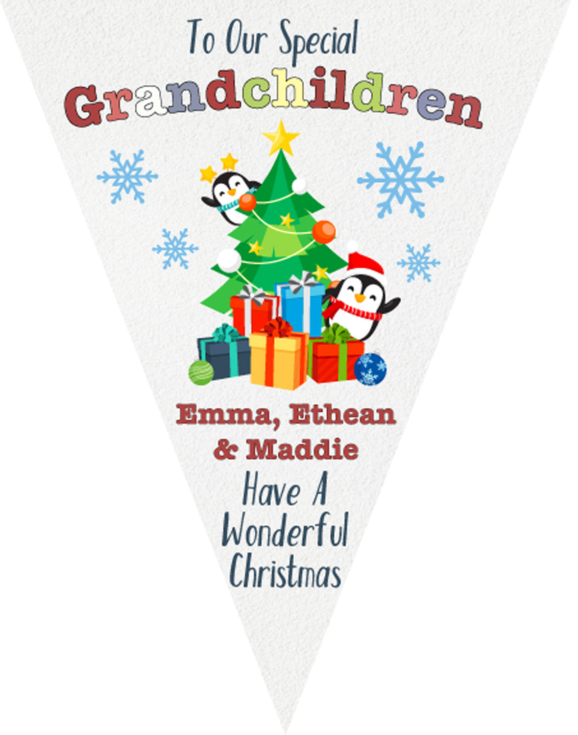 RM155 Grand Children Christmas Bunting D Personalised Custom Bunting Premium Party Decorations  (Standard Bunting (14.8cm X 21cm)) – RM155 Grand Children Christmas Bunting D Personalised Custom Bunting
