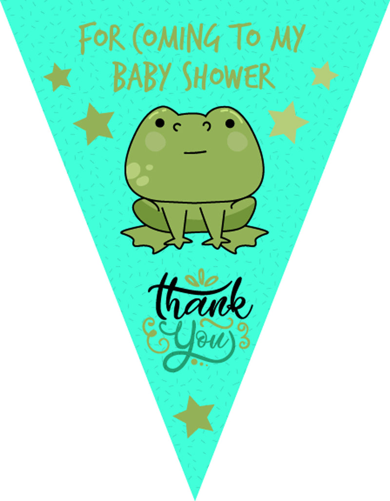 RM161 Thankyou Baby Shower Bunting A Personalised Custom Bunting Premium Party Decorations  (Standard Bunting (14.8cm X 21cm))