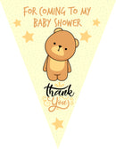 RM162 Thankyou Baby Shower Bunting B Personalised Custom Bunting Premium Party Decorations  (Standard Bunting (14.8cm X 21cm))