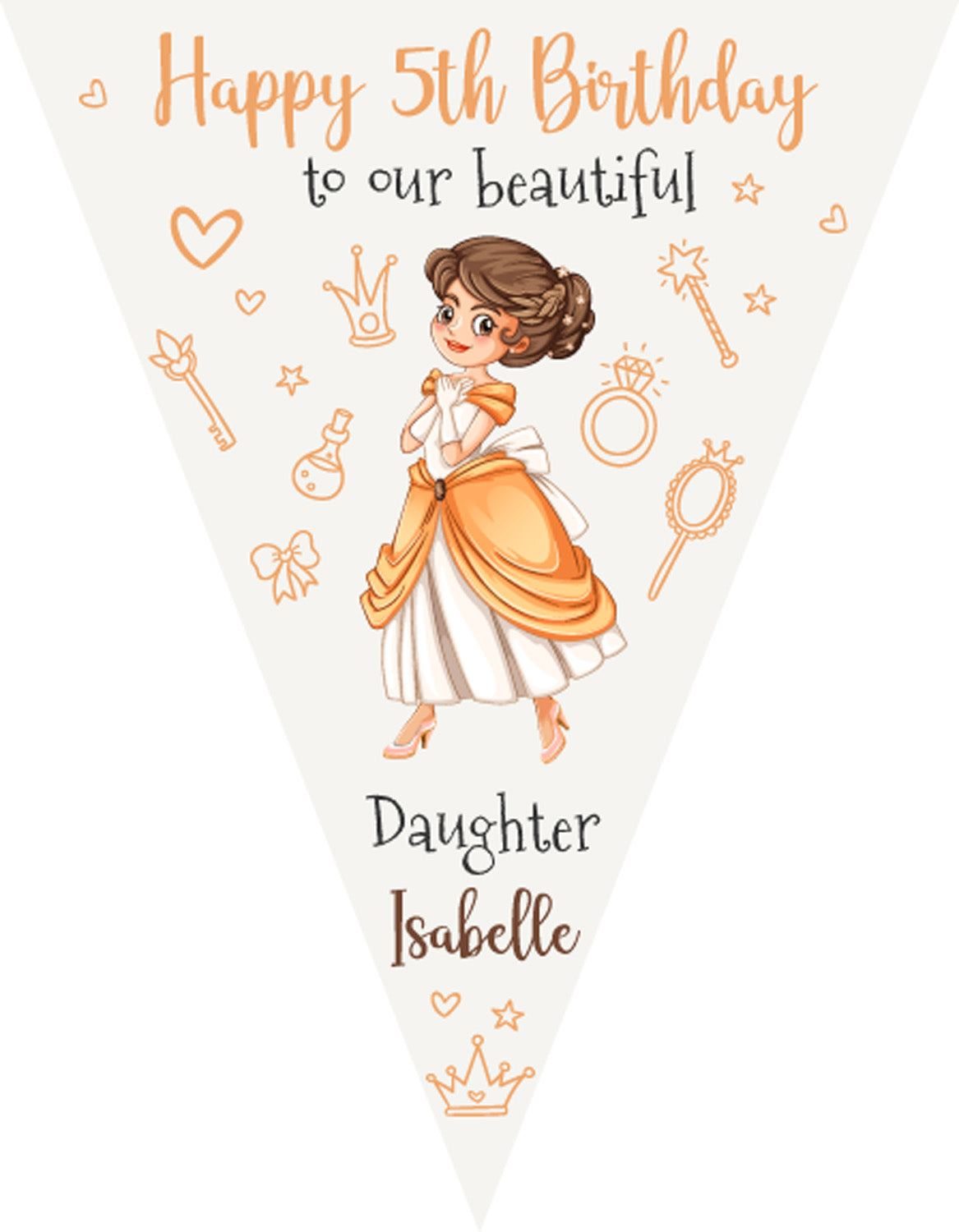 RM166 Fairy Birthday Bunting B Personalised Custom Bunting Premium Party Decorations  (Standard Bunting (14.8cm X 21cm)) – RM166 Fairy Birthday Bunting B Personalised Custom Bunting