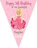 RM167 Fairy Birthday Bunting C Personalised Custom Bunting Premium Party Decorations  (Standard Bunting (14.8cm X 21cm))