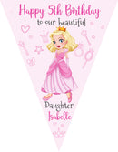 RM173 Fairy Birthday Bunting I Personalised Custom Bunting Premium Party Decorations  (Standard Bunting (14.8cm X 21cm))