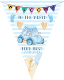 RM184 Welcome To World Bunting D Personalised Custom Bunting Premium Party Decorations  (Standard Bunting (14.8cm X 21cm))