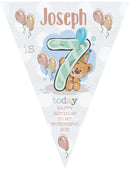RM193 Bear With Num Birthday G Bunting Premium Party Decorations  (Standard Bunting (14.8cm X 21cm))