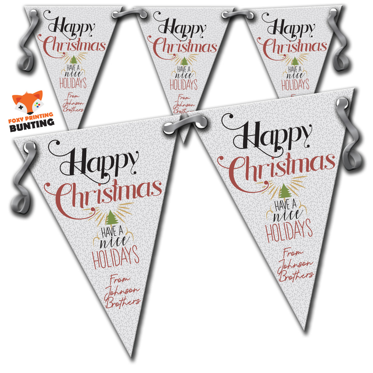 RM98 Single Christmas Family Wish C Bunting Premium Party Decorations  (Standard Bunting (14.8cm X 21cm)) – RM98 Single Christmas Family Wish C Bunting