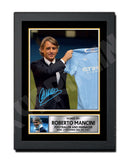 ROBERTO MANCINI 2 Limited Edition Football Player Signed Print - Football