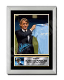 ROBERTO MANCINI 2 Limited Edition Football Player Signed Print - Football