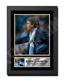 ROBERTO MANCINI (1) Limited Edition Football Player Signed Print - Football