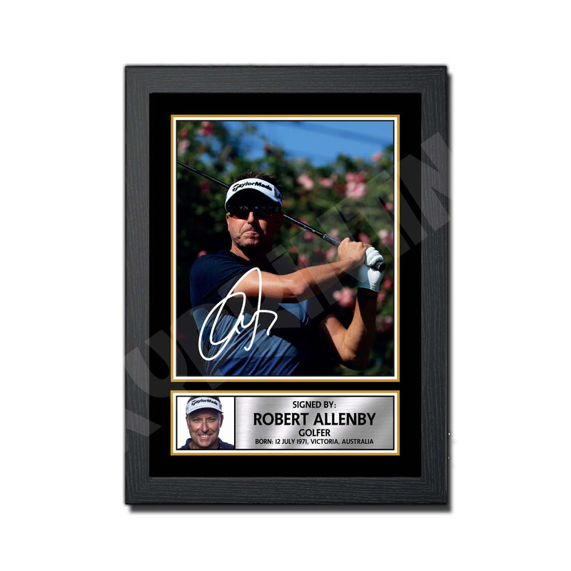 ROBERT ALLENBY Limited Edition Golfer Signed Print - Golf