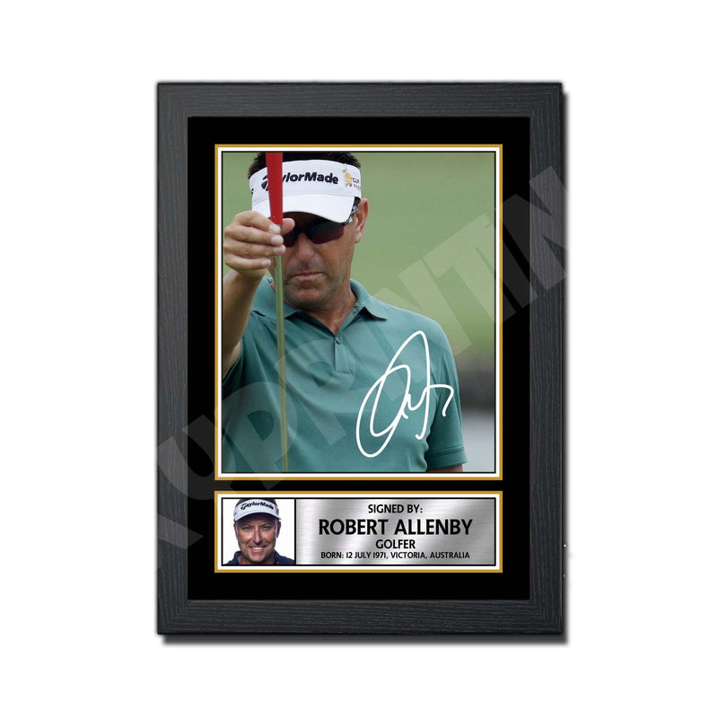 ROBERT ALLENBY 2 Limited Edition Golfer Signed Print - Golf