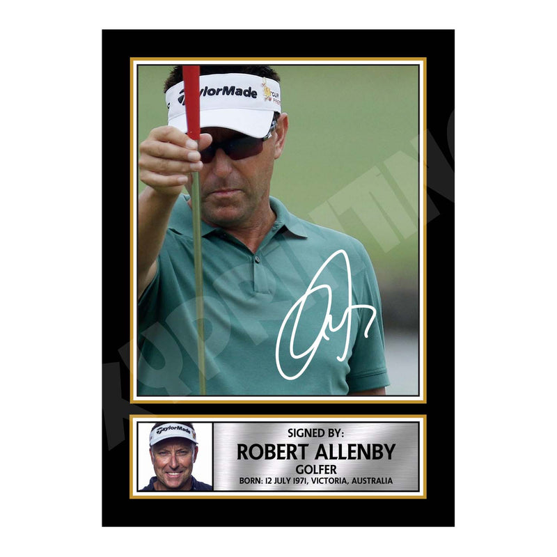 ROBERT ALLENBY 2 Limited Edition Golfer Signed Print - Golf
