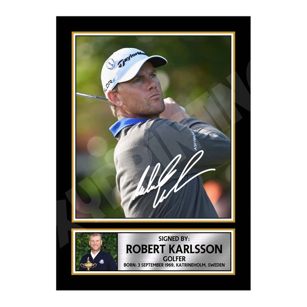 ROBERT KARLSSON 2 Golfer Printed Signature Print