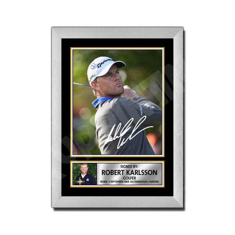 ROBERT KARLSSON 2 Limited Edition Golfer Signed Print - Golf