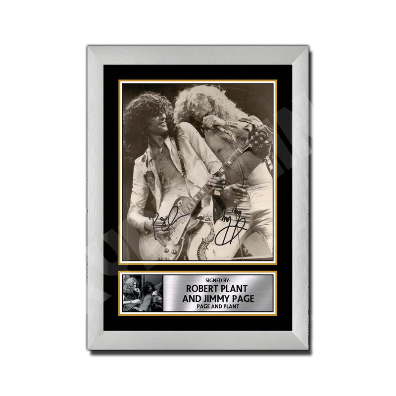 ROBERT PLANT _ JIMMY PAGE (1) Limited Edition Music Signed Print