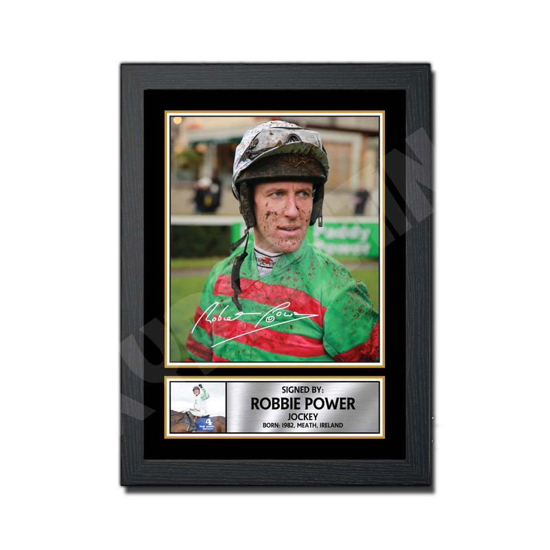 ROBERT POWER Limited Edition Horse Racer Signed Print - Horse Racing