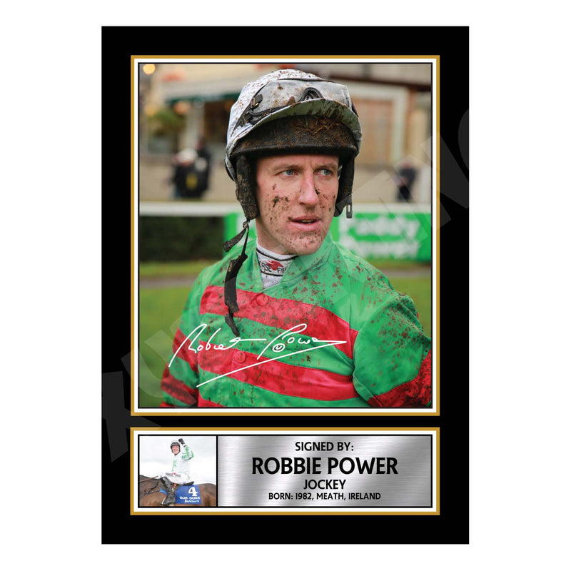 ROBERT POWER Limited Edition Horse Racer Signed Print - Horse Racing