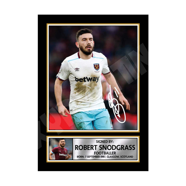 ROBERT SNODGRASS 2 Football Player Printed Signature Print