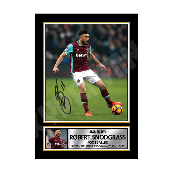 ROBERT SNODGRASS (1) Football Player Printed Signature Print