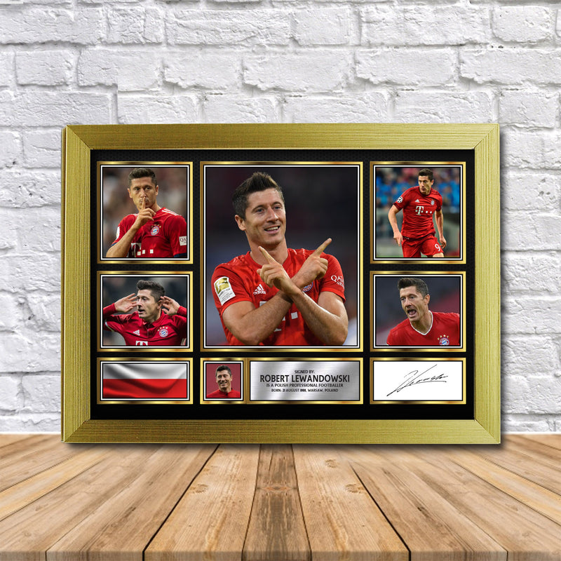 Robert Lewandowski Limited Edition Signed Print 2