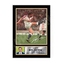 ROB ANDREW 2 Limited Edition Rugby Player Signed Print - Rugby