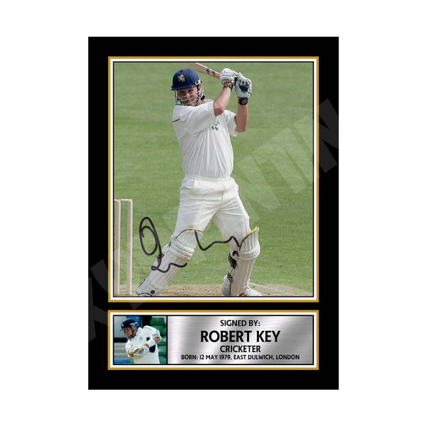 ROB KEY KENT Cricketer Printed Signature Print – Cricket Player