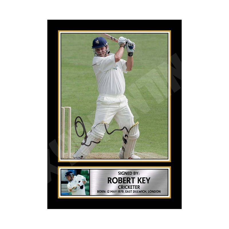 ROB KEY KENT Limited Edition Cricketer Signed Print - Cricket Player