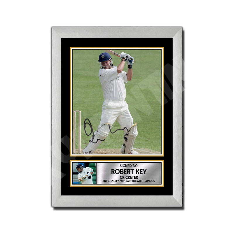 ROB KEY KENT Limited Edition Cricketer Signed Print - Cricket Player