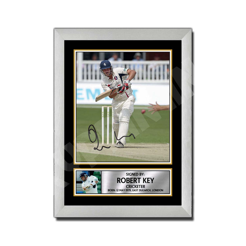 ROB KEY KENT 2 Limited Edition Cricketer Signed Print - Cricket Player