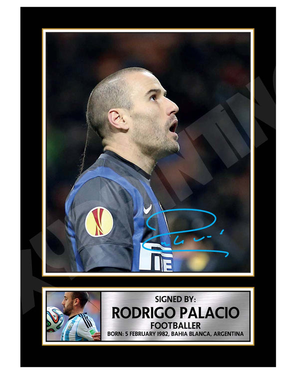 RODRIGO PALACIO Football Player Printed Signature Print