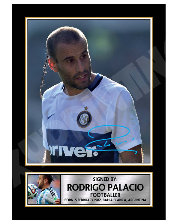 RODRIGO PALACIO 2 Football Player Printed Signature Print