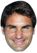 ROGER FEDERA JB - Tennis Fancy Dress Cardboard Celebrity Party Face Mask
