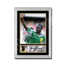 ROGER MILLA 2 Limited Edition Football Player Signed Print - Football