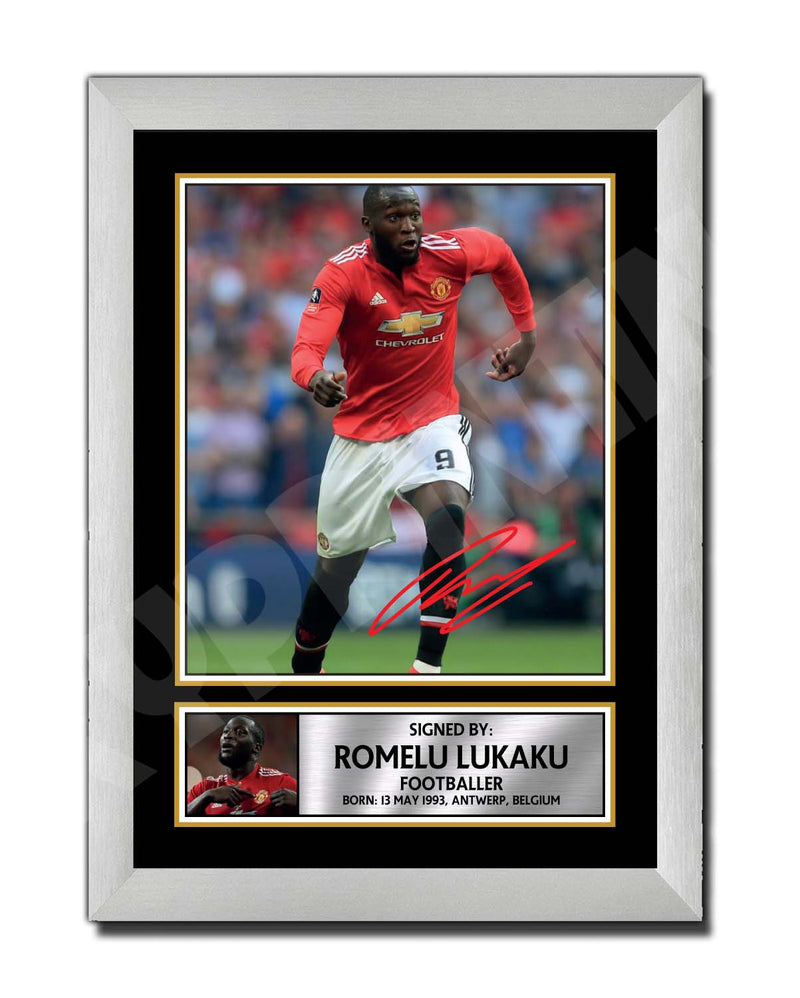 ROMELU LUKAKU (1) Limited Edition Football Player Signed Print - Football
