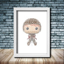 Personalised Ron Weasley Word Art Poster Print - Inspired By Pop Figures