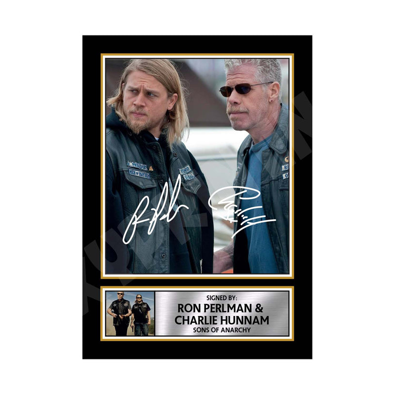 RON PERLMAN _ CHARLIE HUNNAM Limited Edition Tv Show Signed Print