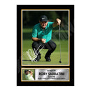 RORY SABBATINI Limited Edition Golfer Signed Print - Golf