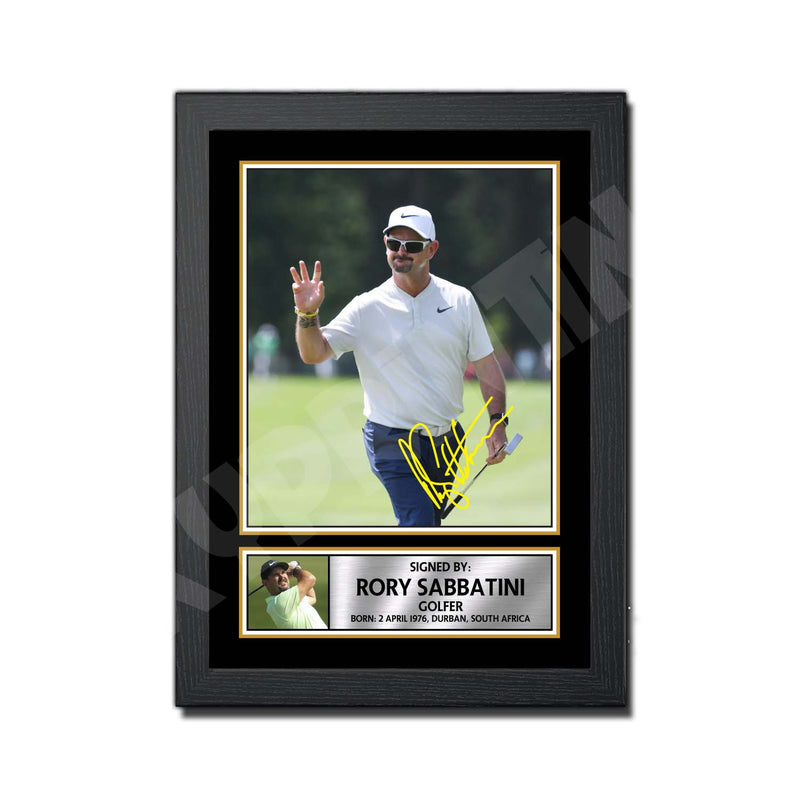 RORY SABBATINI 2 Limited Edition Golfer Signed Print - Golf