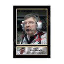 ROSS BRAWN 2 Limited Edition Formula 1 Player Signed Print Formula 1