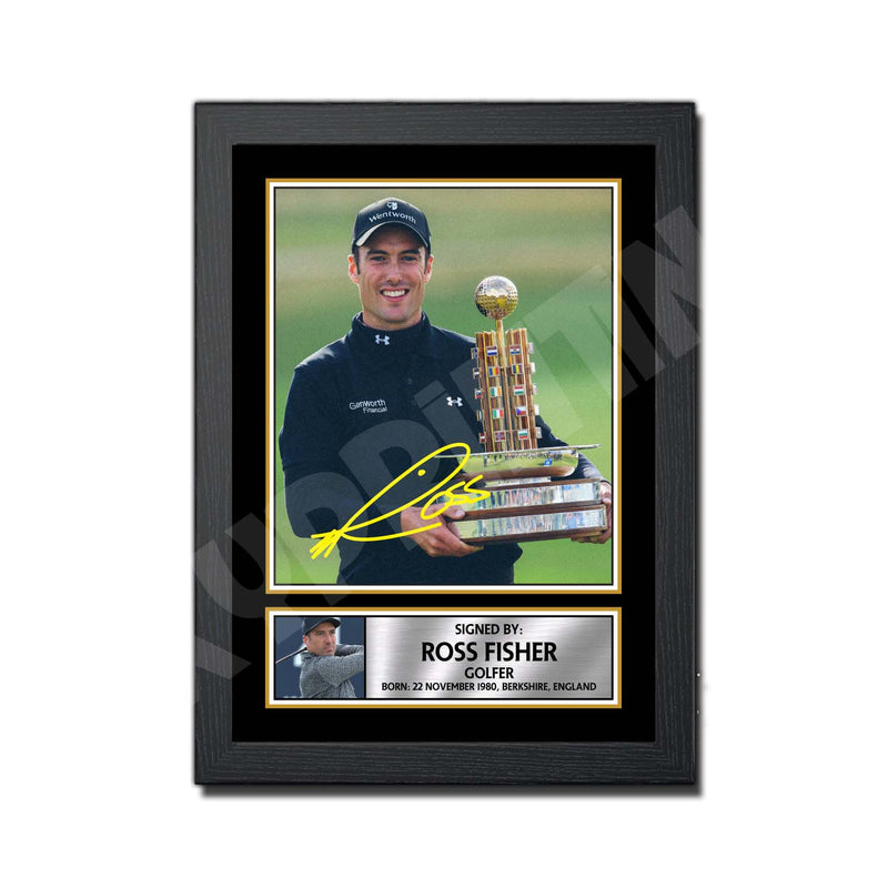 ROSS FISHER 2 Limited Edition Golfer Signed Print - Golf