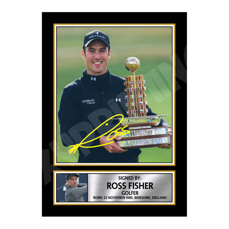 ROSS FISHER 2 Limited Edition Golfer Signed Print - Golf