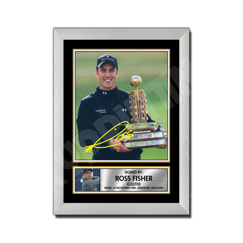 ROSS FISHER 2 Limited Edition Golfer Signed Print - Golf