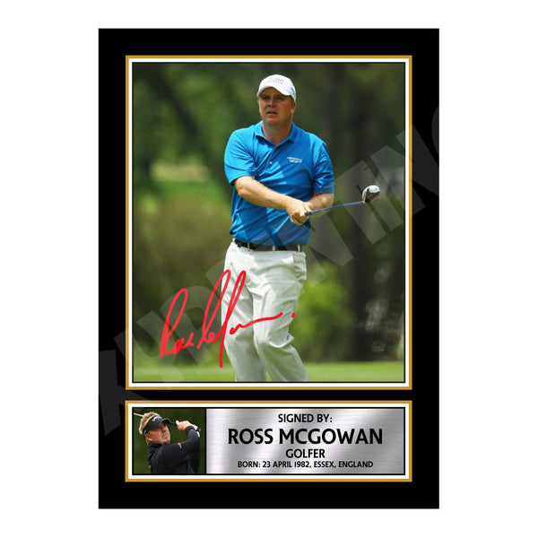 ROSS MCGOWAN 2 Golfer Printed Signature Print