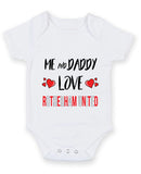 Me and Daddy Love ROTHERHAM UNITED Personalised FOOTBALL TEAM Baby Grow