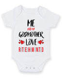 Me and My Godmother Love ROTHERHAM UNITED Personalised FOOTBALL TEAM Baby Grow