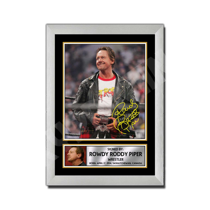 ROWDY RODDY PIPER 2 Limited Edition MMA Wrestler Signed Print - MMA Wrestling