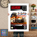 RPM Racing Super Nintendo GAME INSPIRED THEME Retro Gaming Poster A4 A3 A2 Or A1