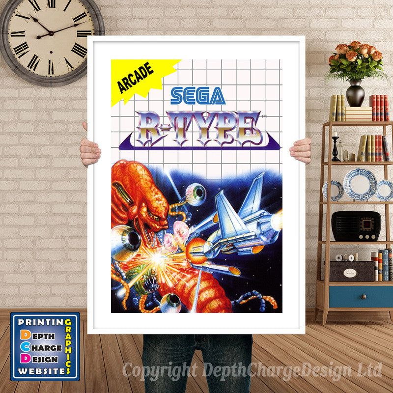 Rtype Inspired Retro Gaming Poster A4 A3 A2 Or A1