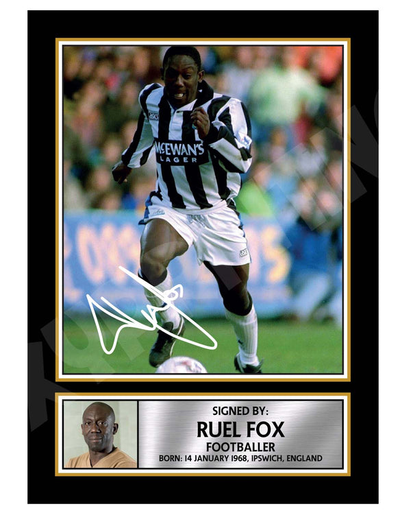 RUEL FOX 2 Football Player Printed Signature Print