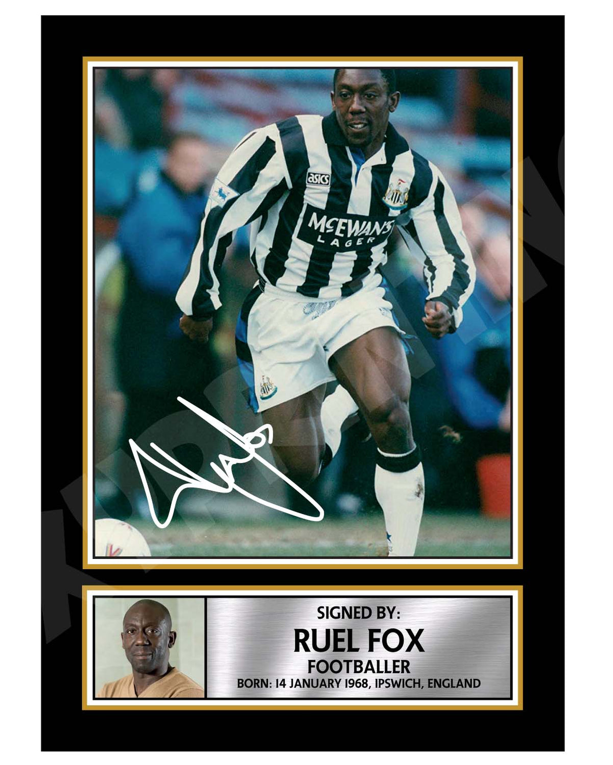 RUEL FOX (1) Limited Edition Football Player Signed Print - Football